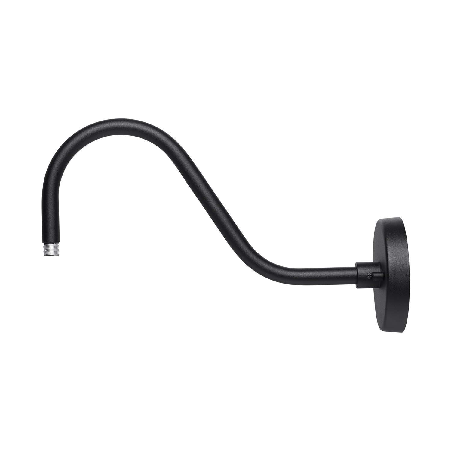 Capital Lighting RLM Gooseneck Arm with Wall Mount Bracket in Black - 936304BK