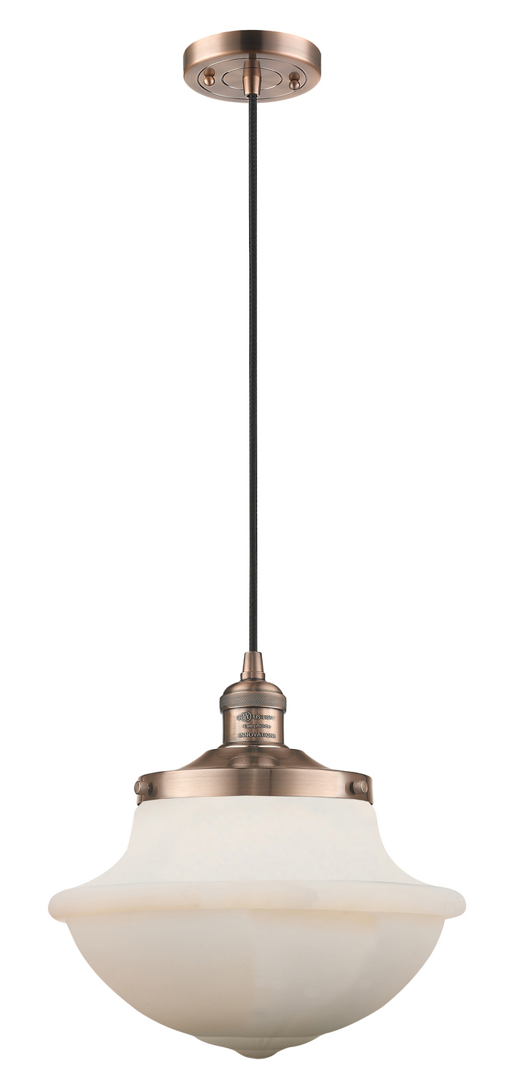 One Light Mini Pendant by Innovations - Franklin Restoration Collection, Antique Copper Finish - 201C-AC-G541