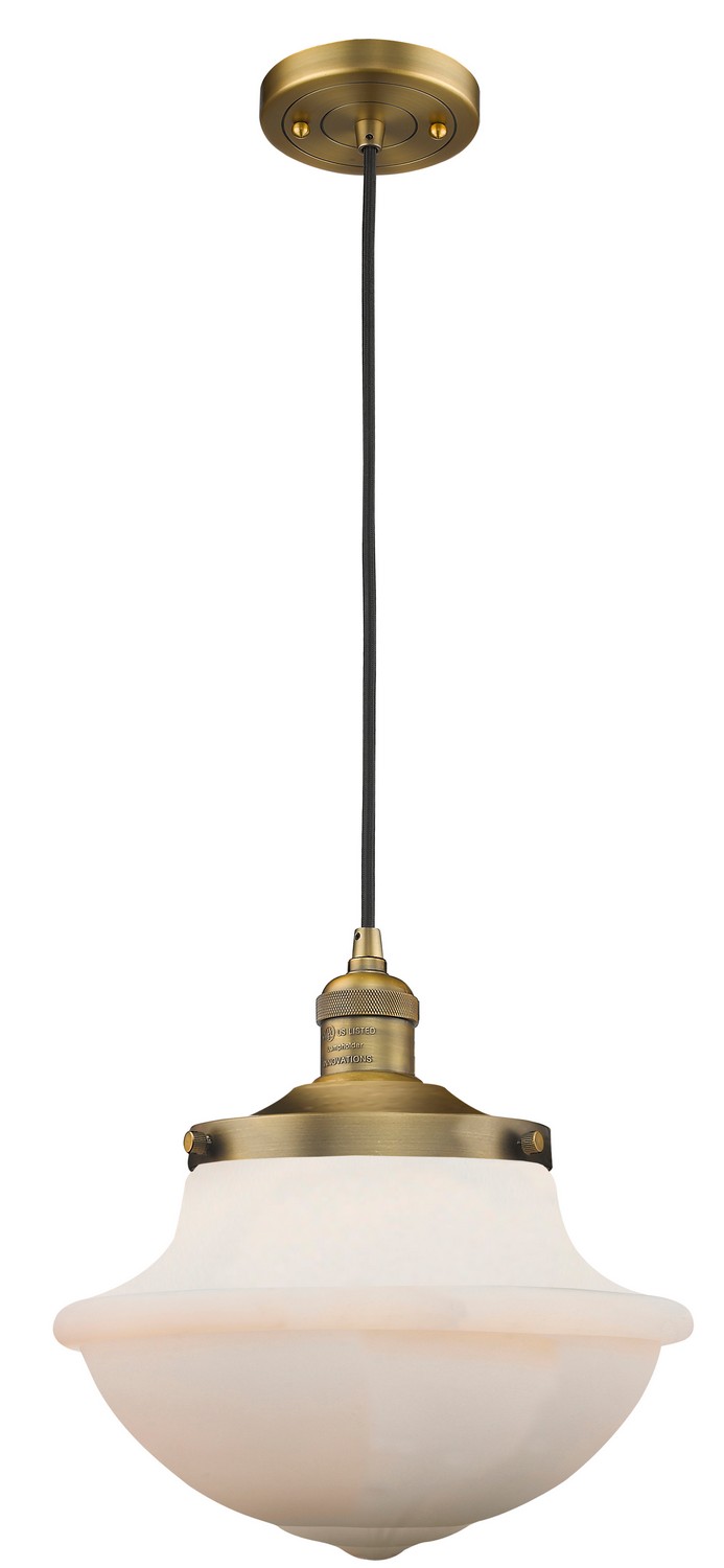 LED Mini Pendant by Innovations - Franklin Restoration Collection, Brushed Brass Finish - 201C-BB-G541-LED