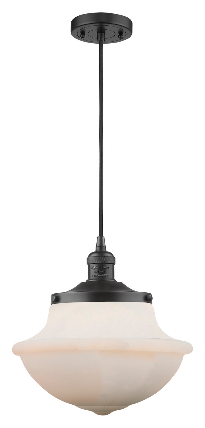LED Mini Pendant by Innovations - Franklin Restoration Collection, Matte Black Finish - 201C-BK-G541-LED