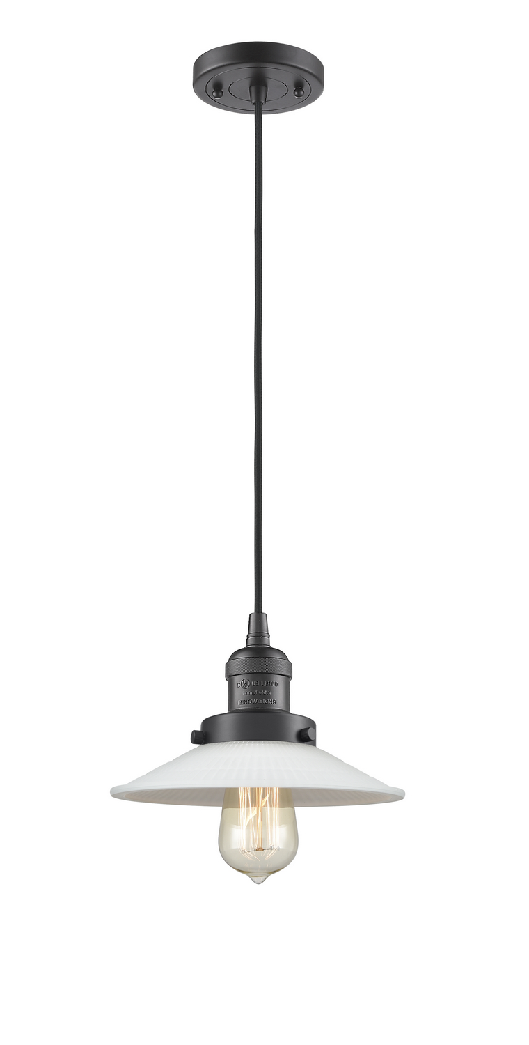One Light Mini Pendant by Innovations - Franklin Restoration Collection, Oil Rubbed Bronze Finish - 201C-OB-G1