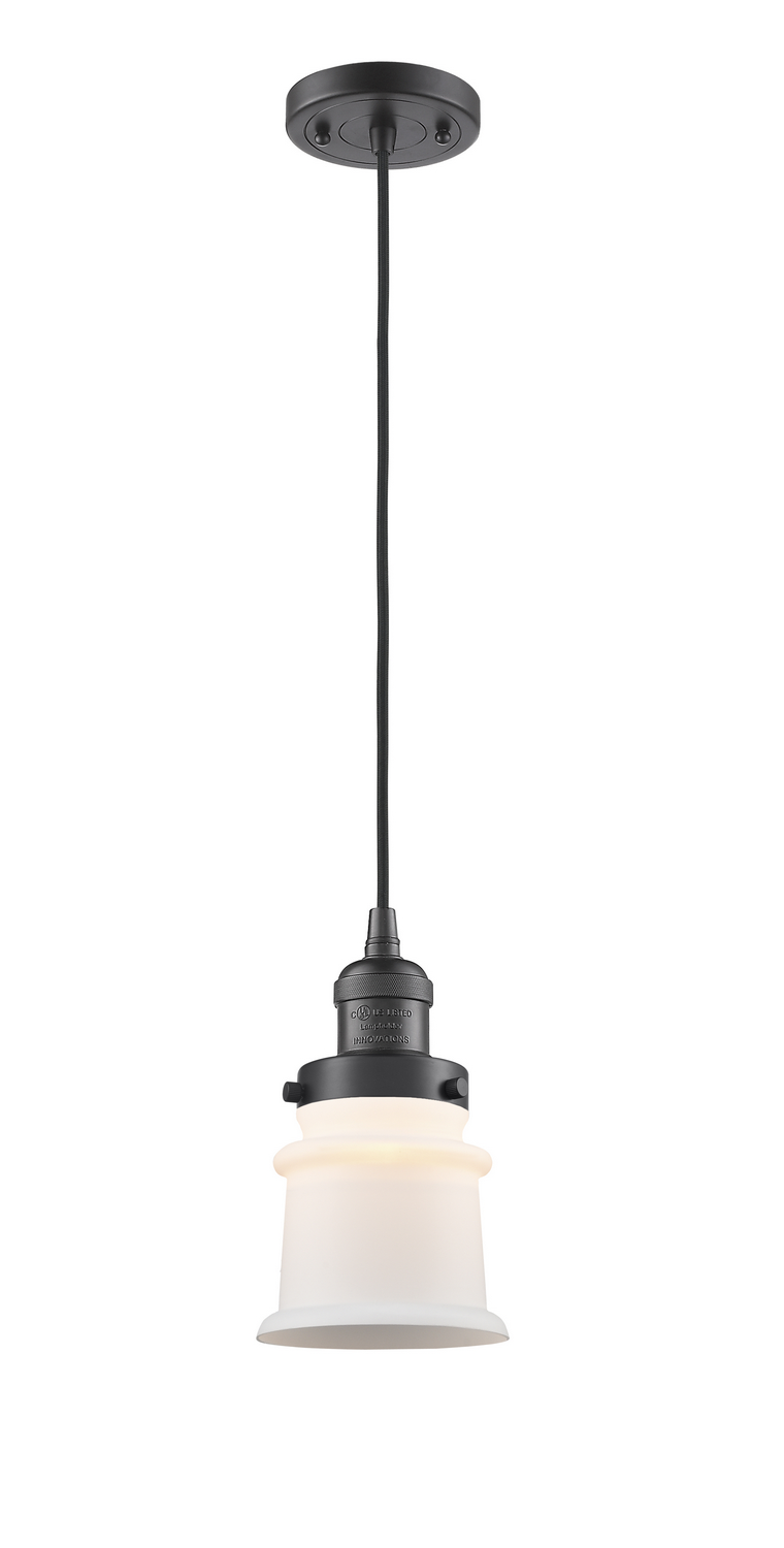 One Light Mini Pendant by Innovations - Franklin Restoration Collection, Oil Rubbed Bronze Finish - 201C-OB-G181S