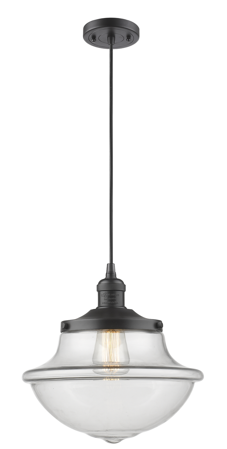 One Light Mini Pendant by Innovations - Franklin Restoration Collection, Oil Rubbed Bronze Finish - 201C-OB-G542