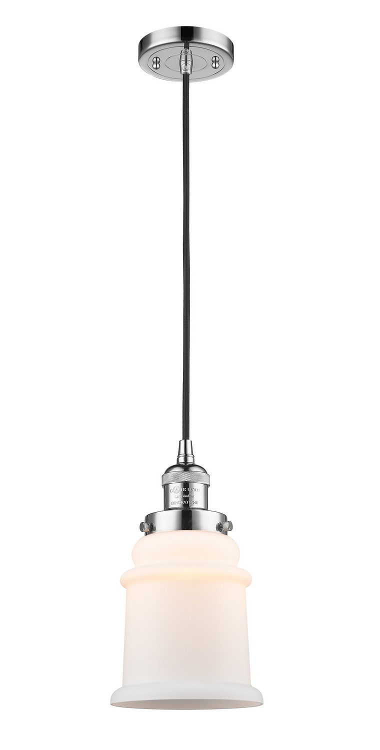 LED Mini Pendant by Innovations - Franklin Restoration Collection, Polished Chrome Finish - 201C-PC-G181-LED