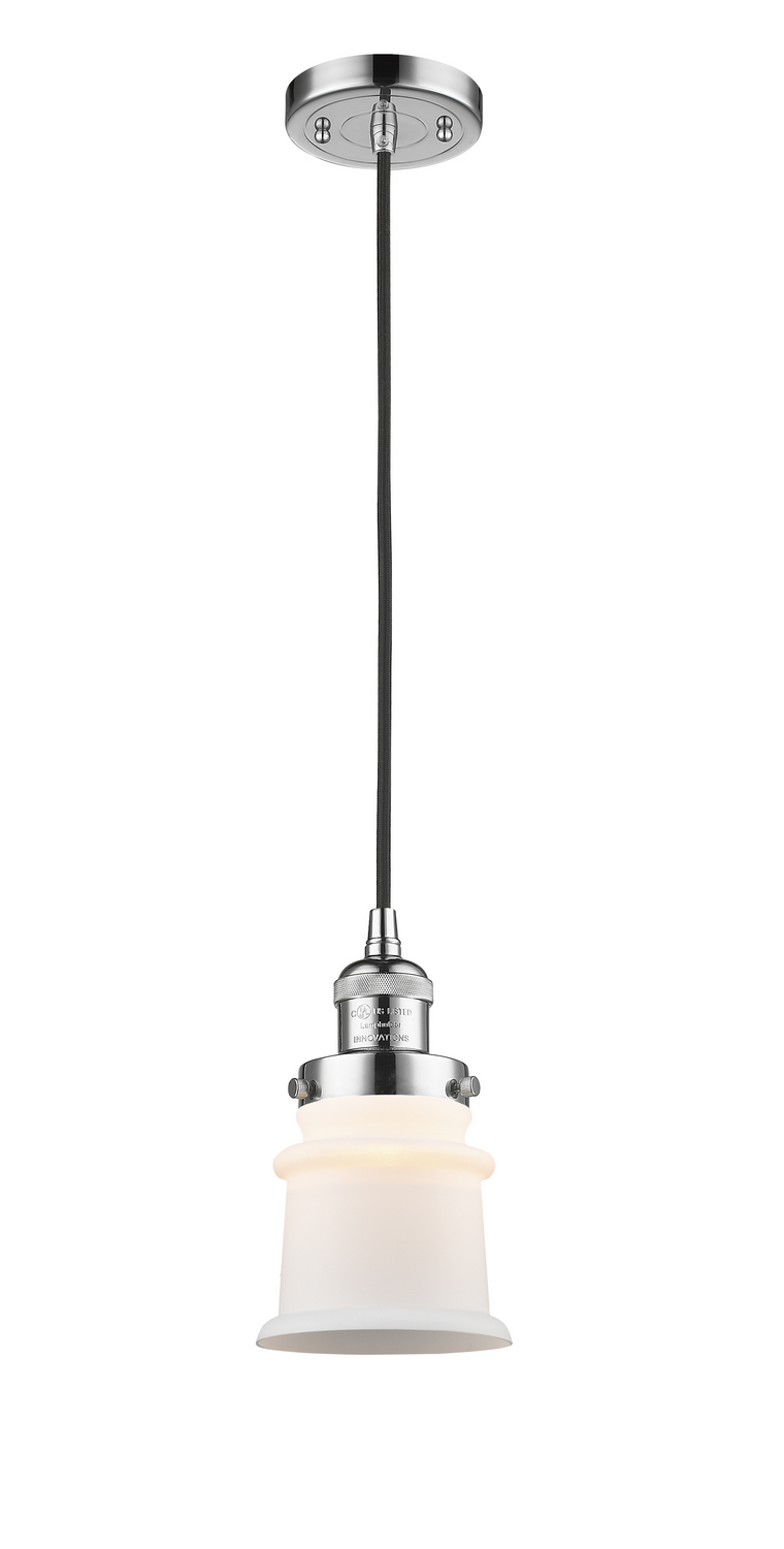 One Light Mini Pendant by Innovations - Franklin Restoration Collection, Polished Chrome Finish - 201C-PC-G181S