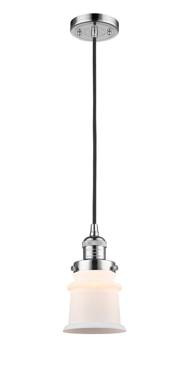 LED Mini Pendant by Innovations - Franklin Restoration Collection, Polished Chrome Finish - 201C-PC-G181S-LED