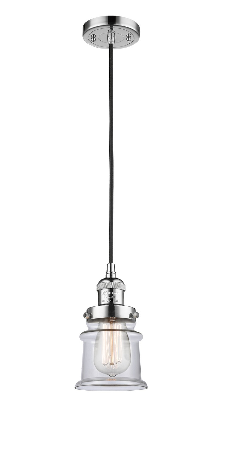 LED Mini Pendant by Innovations - Franklin Restoration Collection, Polished Chrome Finish - 201C-PC-G182S-LED