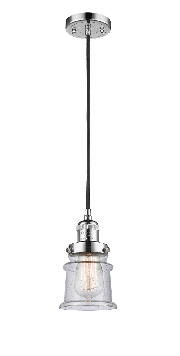 LED Mini Pendant by Innovations - Franklin Restoration Collection, Polished Chrome Finish - 201C-PC-G184S-LED