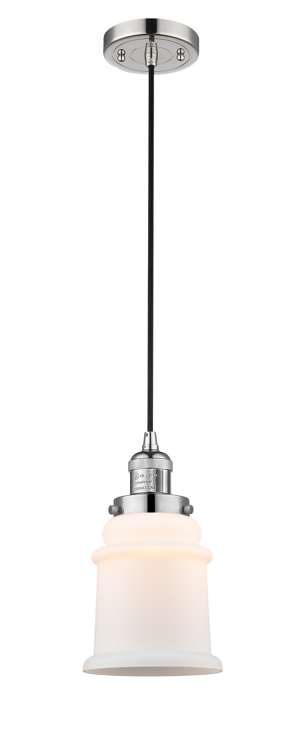 LED Mini Pendant by Innovations - Franklin Restoration Collection, Polished Nickel Finish - 201C-PN-G181-LED