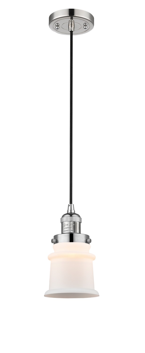 LED Mini Pendant by Innovations - Franklin Restoration Collection, Polished Nickel Finish - 201C-PN-G181S-LED