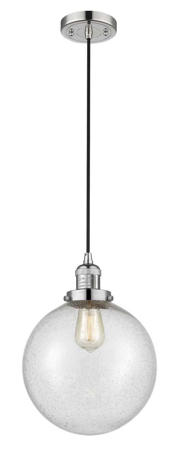 One Light Mini Pendant by Innovations - Franklin Restoration Collection, Polished Nickel Finish - 201C-PN-G204-10