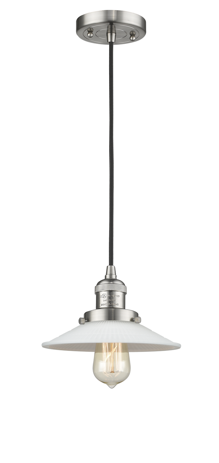 One Light Mini Pendant by Innovations - Franklin Restoration Collection, Brushed Satin Nickel Finish - 201C-SN-G1