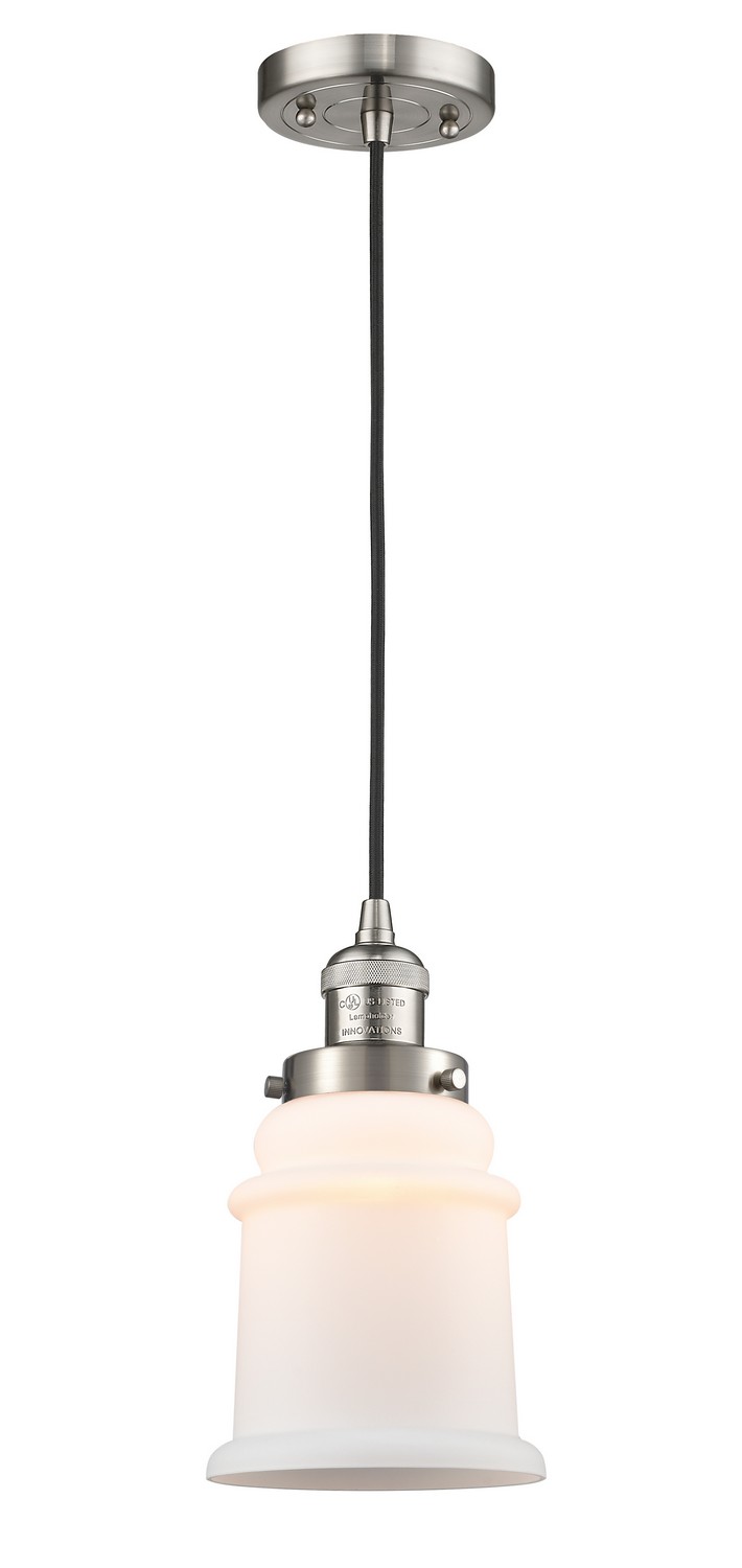 LED Mini Pendant by Innovations - Franklin Restoration Collection, Brushed Satin Nickel Finish - 201C-SN-G181-LED