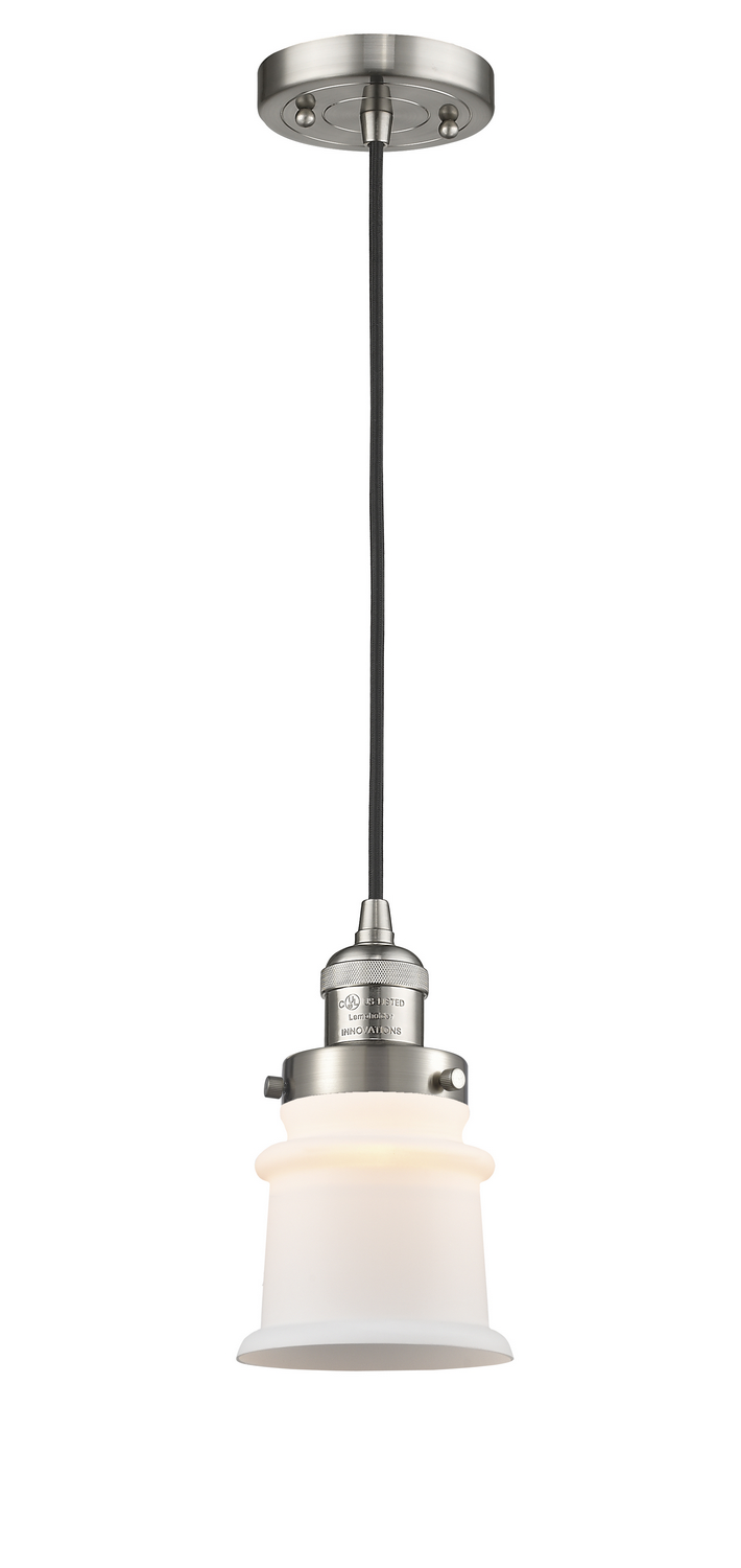 One Light Mini Pendant by Innovations - Franklin Restoration Collection, Brushed Satin Nickel Finish - 201C-SN-G181S