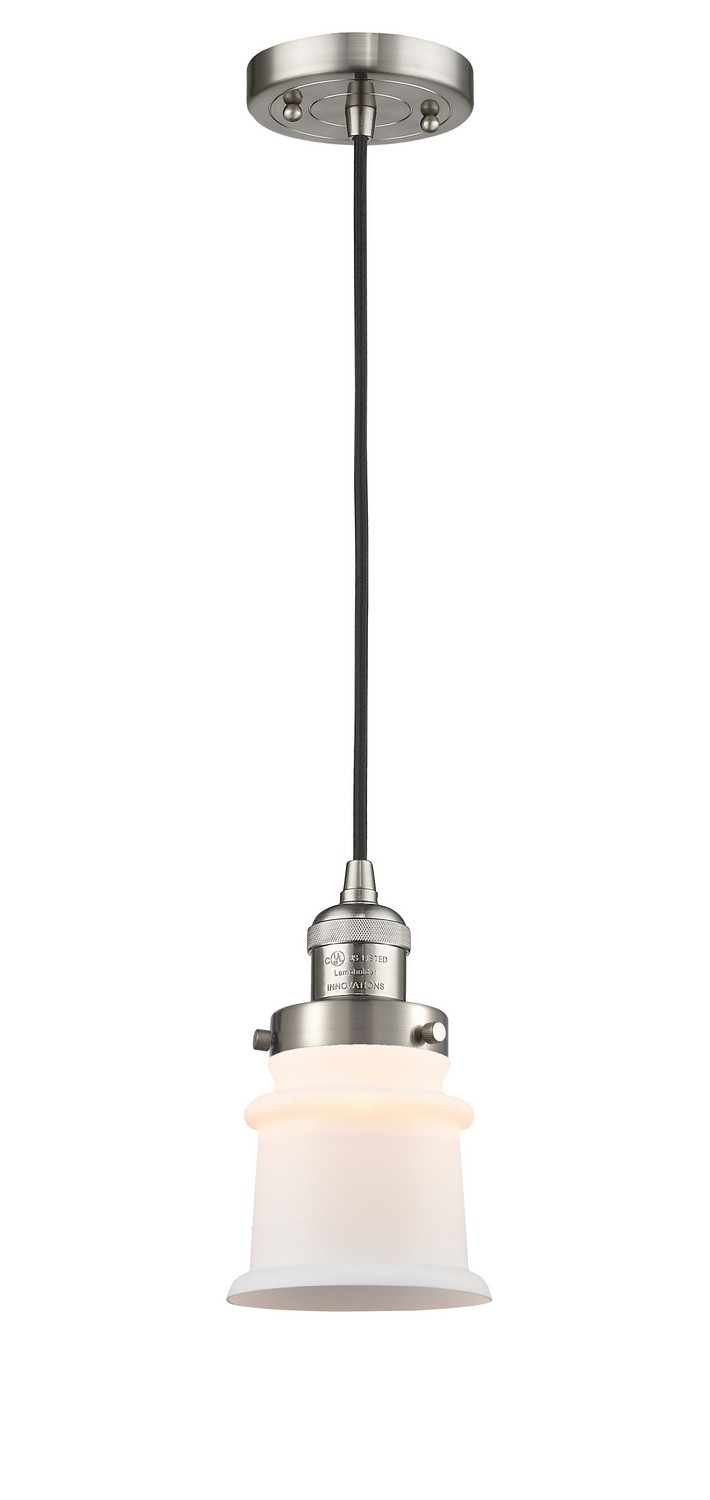 LED Mini Pendant by Innovations - Franklin Restoration Collection, Brushed Satin Nickel Finish - 201C-SN-G181S-LED