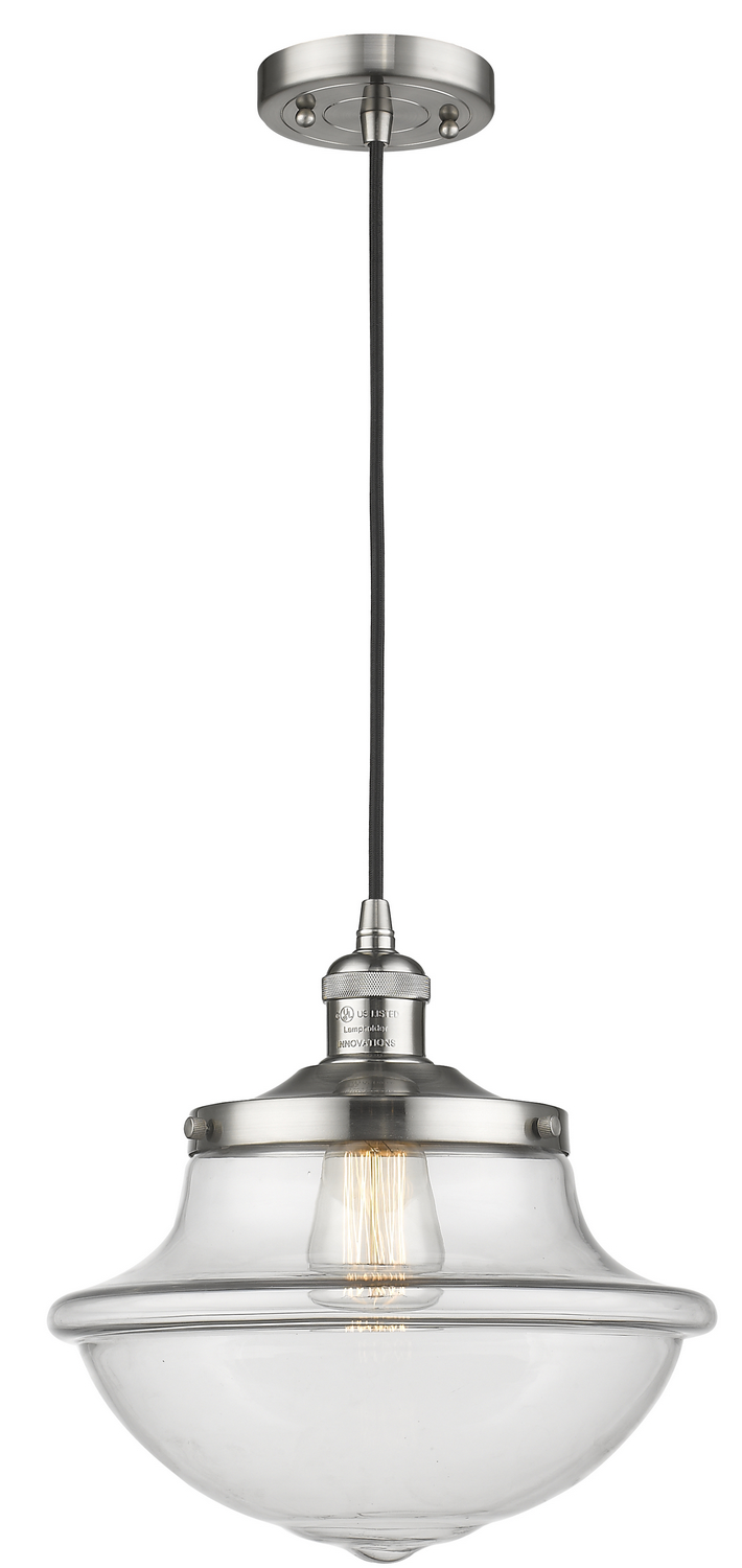 One Light Mini Pendant by Innovations - Franklin Restoration Collection, Brushed Satin Nickel Finish - 201C-SN-G542