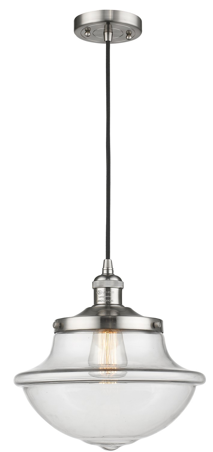 LED Mini Pendant by Innovations - Franklin Restoration Collection, Brushed Satin Nickel Finish - 201C-SN-G542-LED