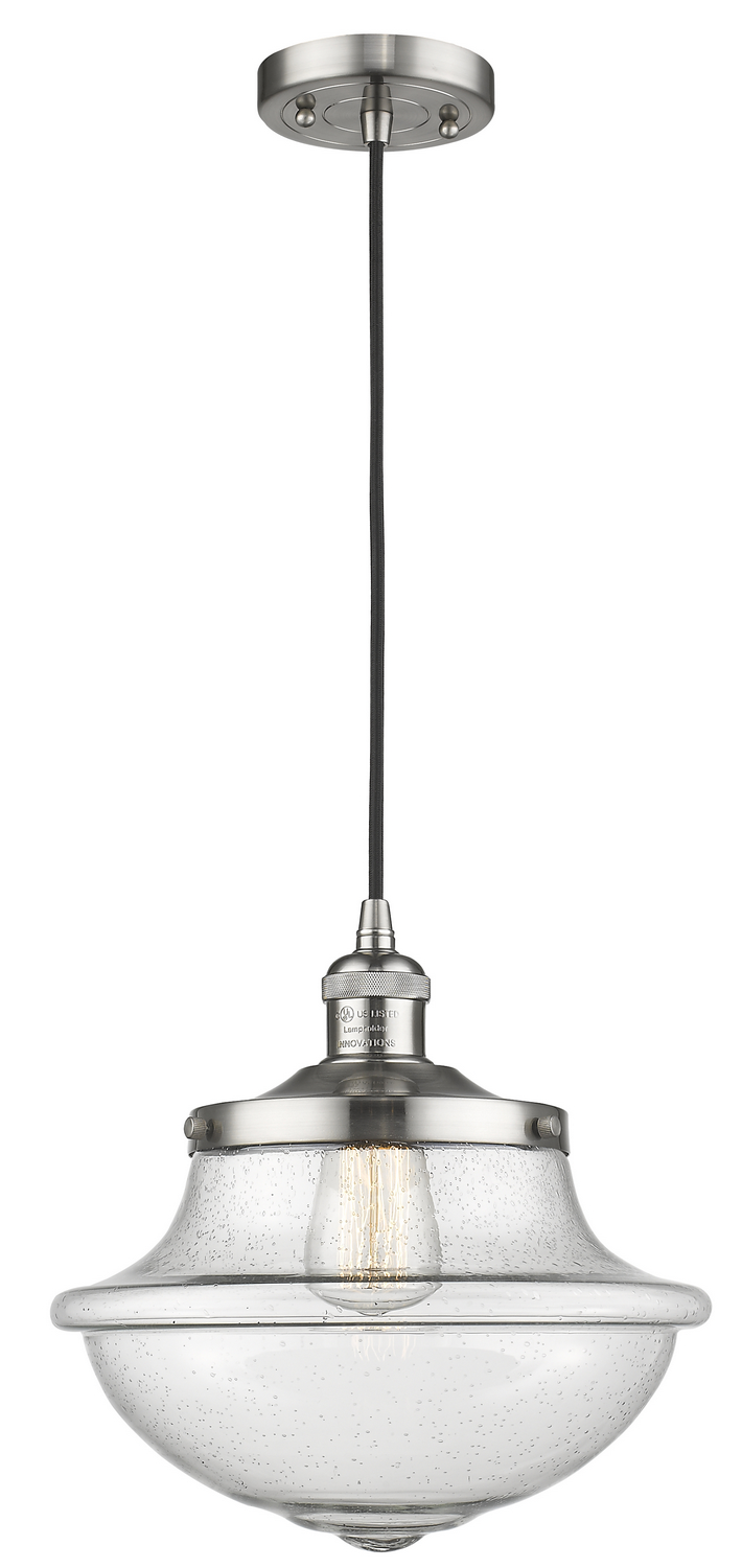 One Light Mini Pendant by Innovations - Franklin Restoration Collection, Brushed Satin Nickel Finish - 201C-SN-G544