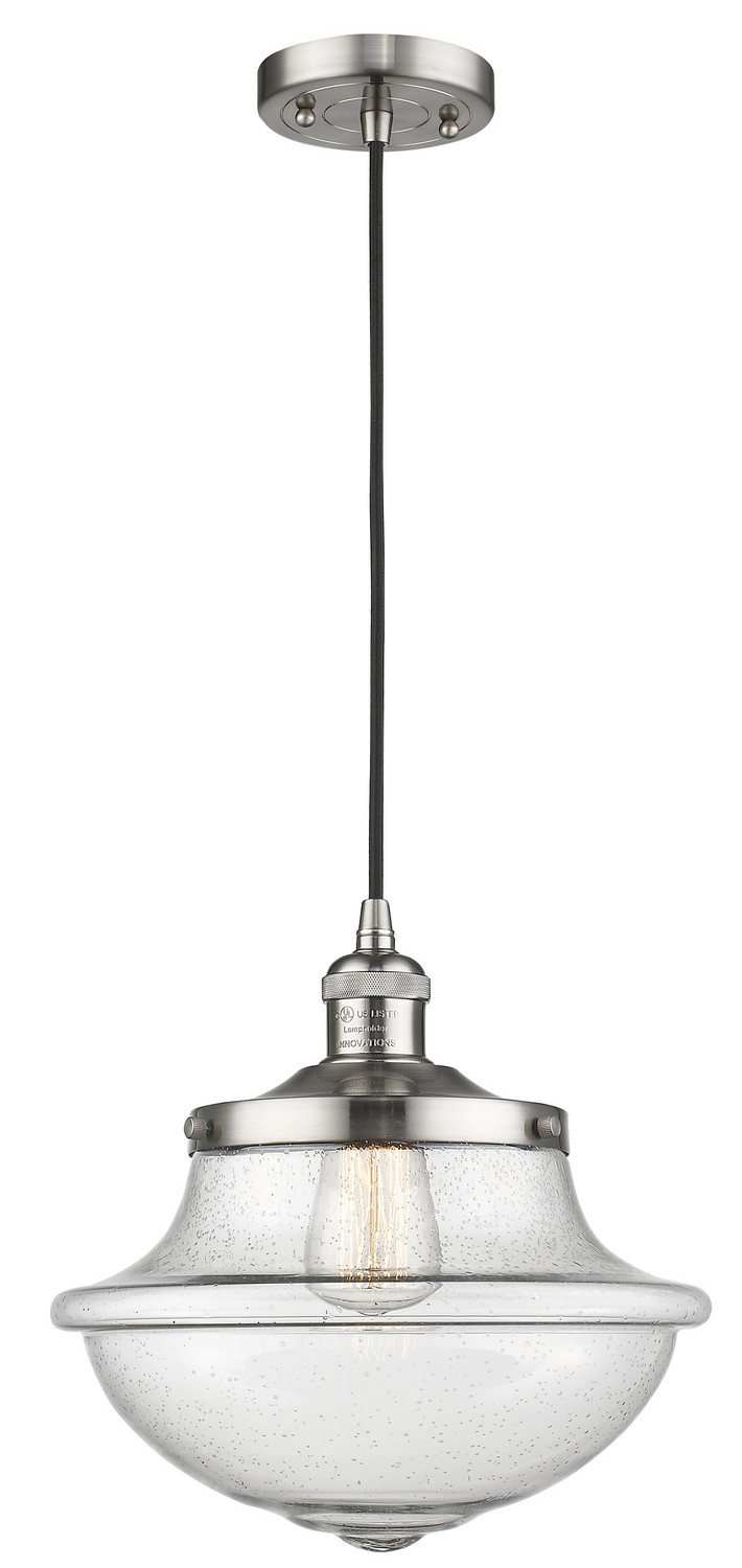 LED Mini Pendant by Innovations - Franklin Restoration Collection, Brushed Satin Nickel Finish - 201C-SN-G544-LED