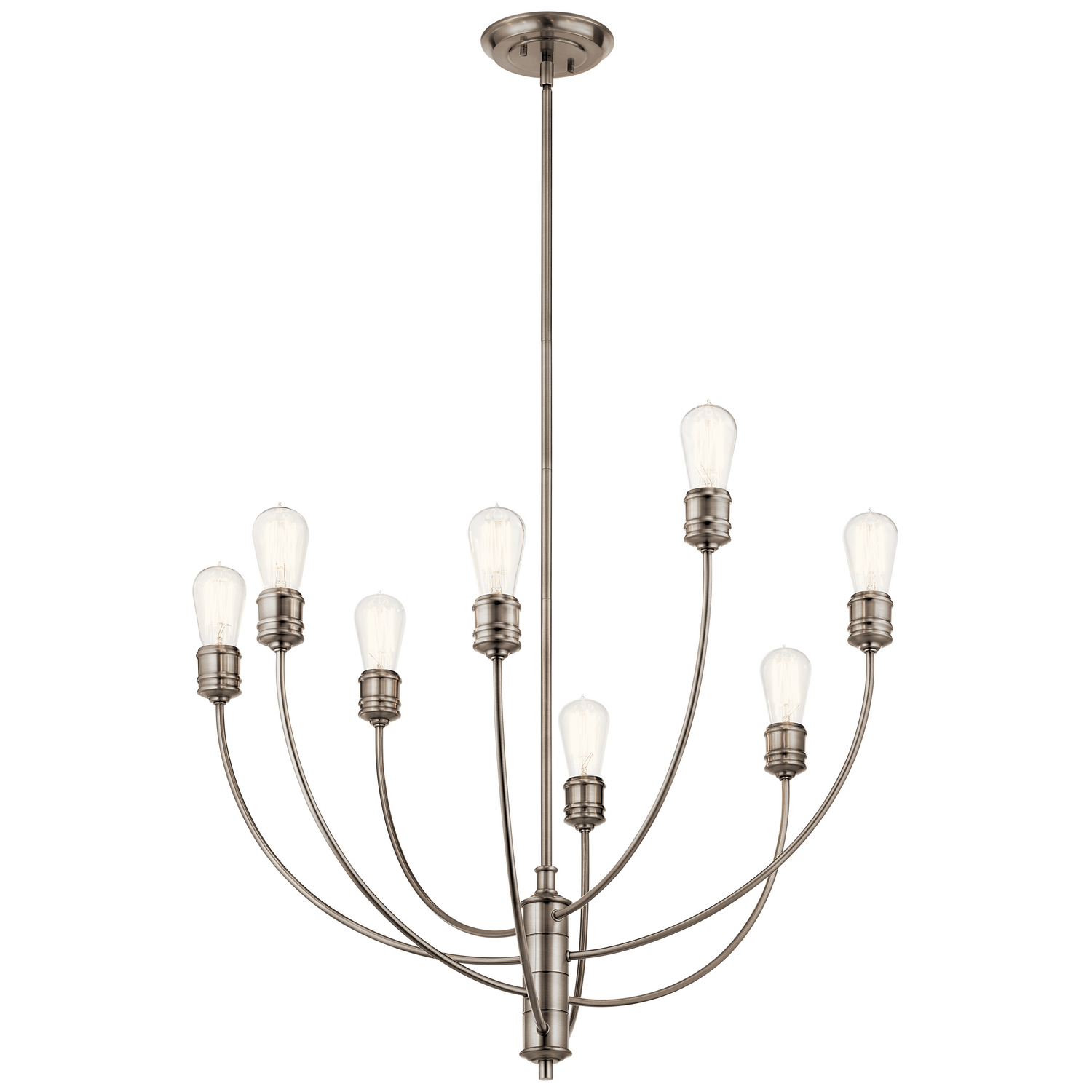 Kichler Hatton Eight Light Chandelier in Classic Pewter - 52255CLP