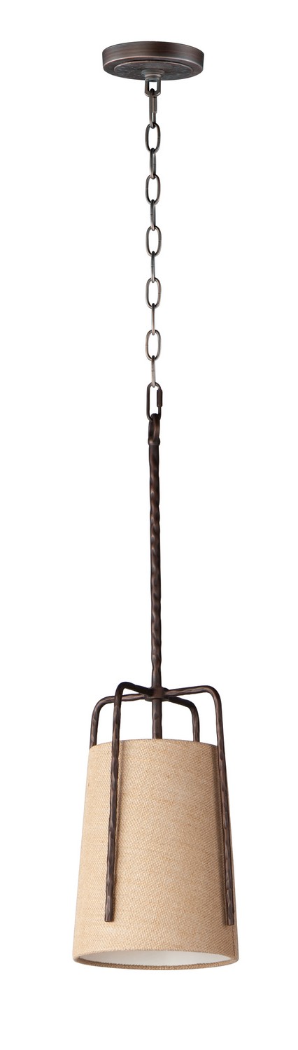 Maxim Pitchfork One Light Pendant in Oil Rubbed Bronze - 10198BROI