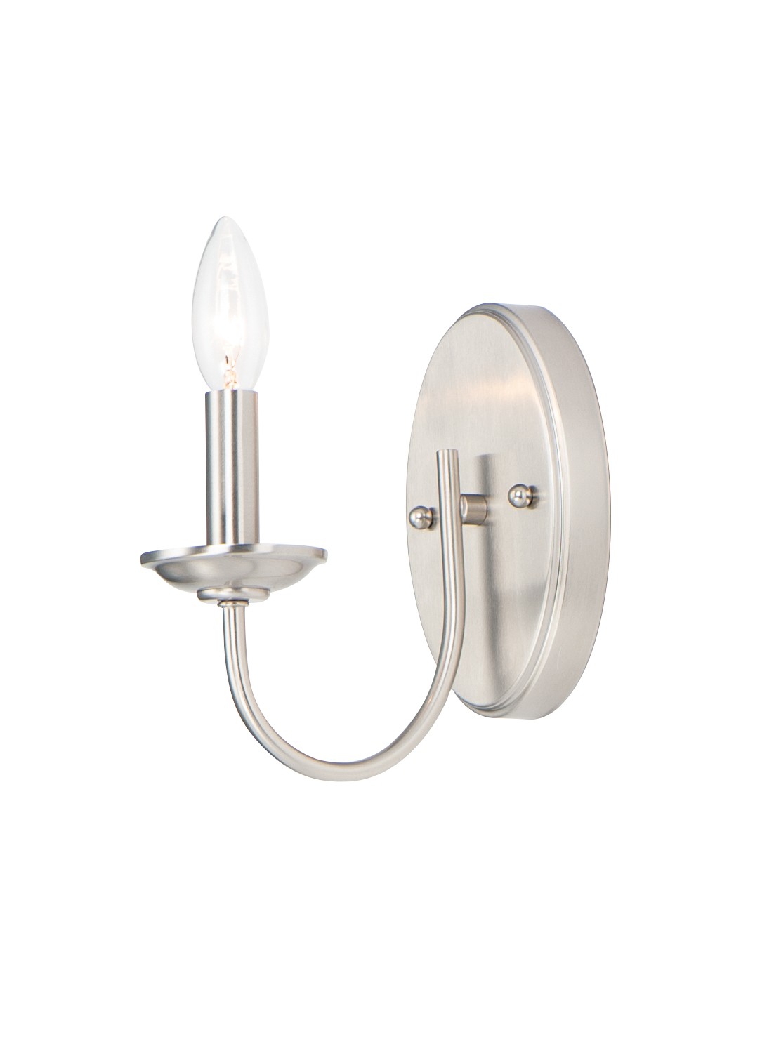 Maxim Logan One Light Wall Sconce in Satin Nickel - 10351SN