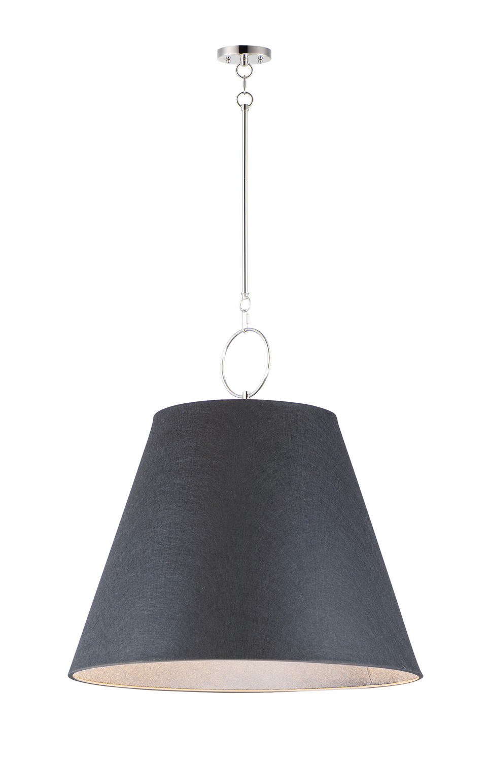 Maxim Acoustic One Light Pendant in Polished Nickel - 14438BKPN