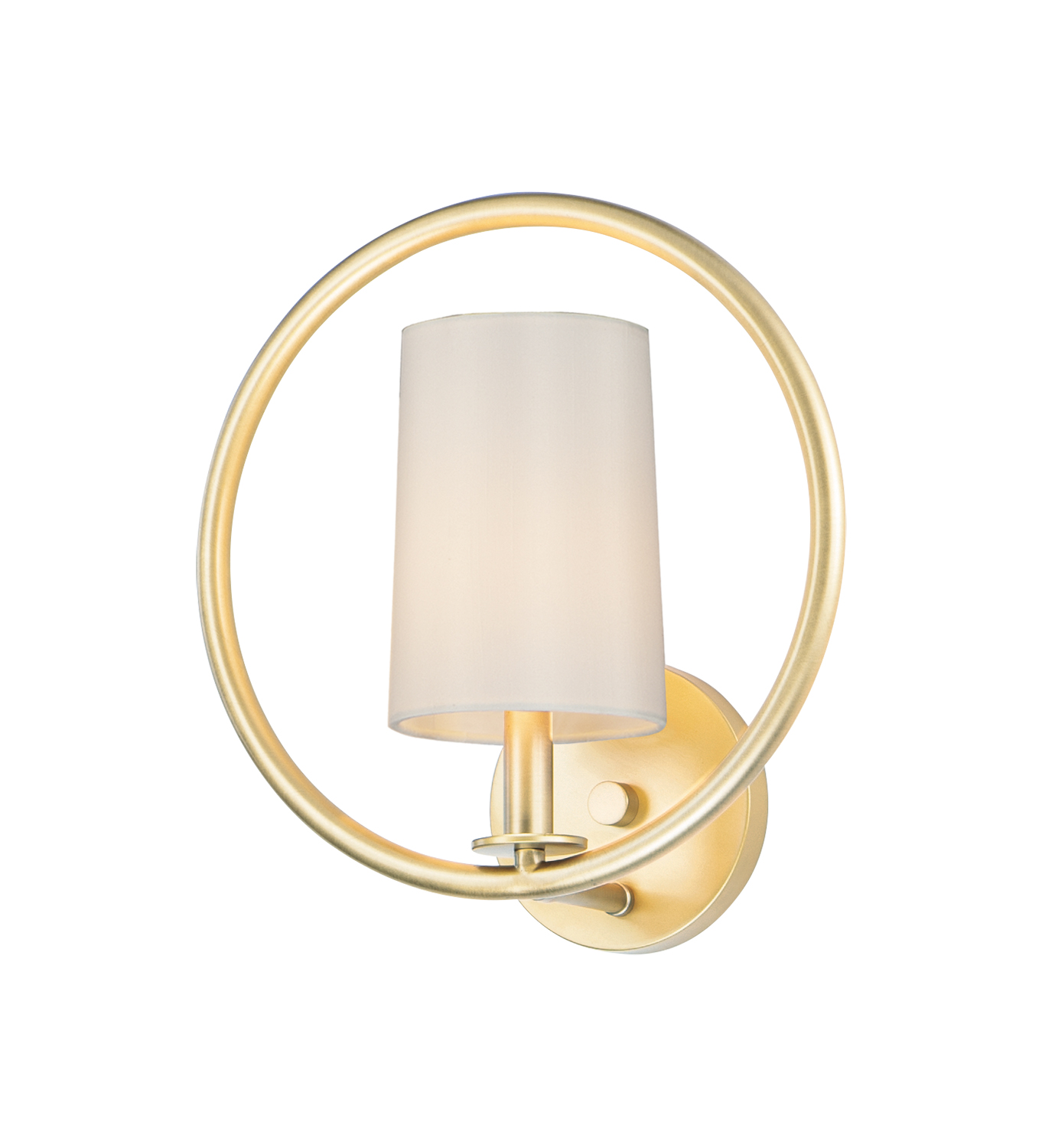 Maxim Meridian One Light Semi-Flush Mount in Natural Aged Brass - 25291OFNAB