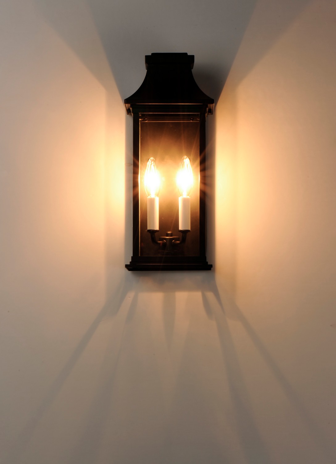 Two Light Outdoor Wall Lantern