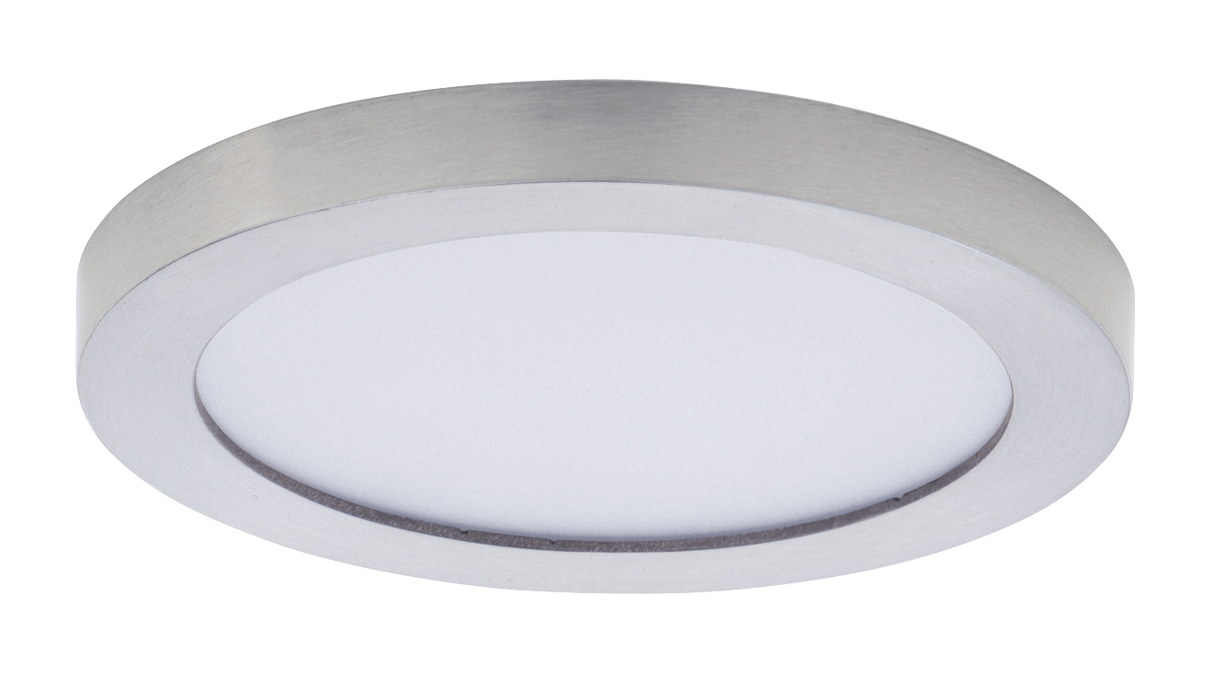 Maxim Chip LED Flush Mount in Satin Nickel - 57690WTSN