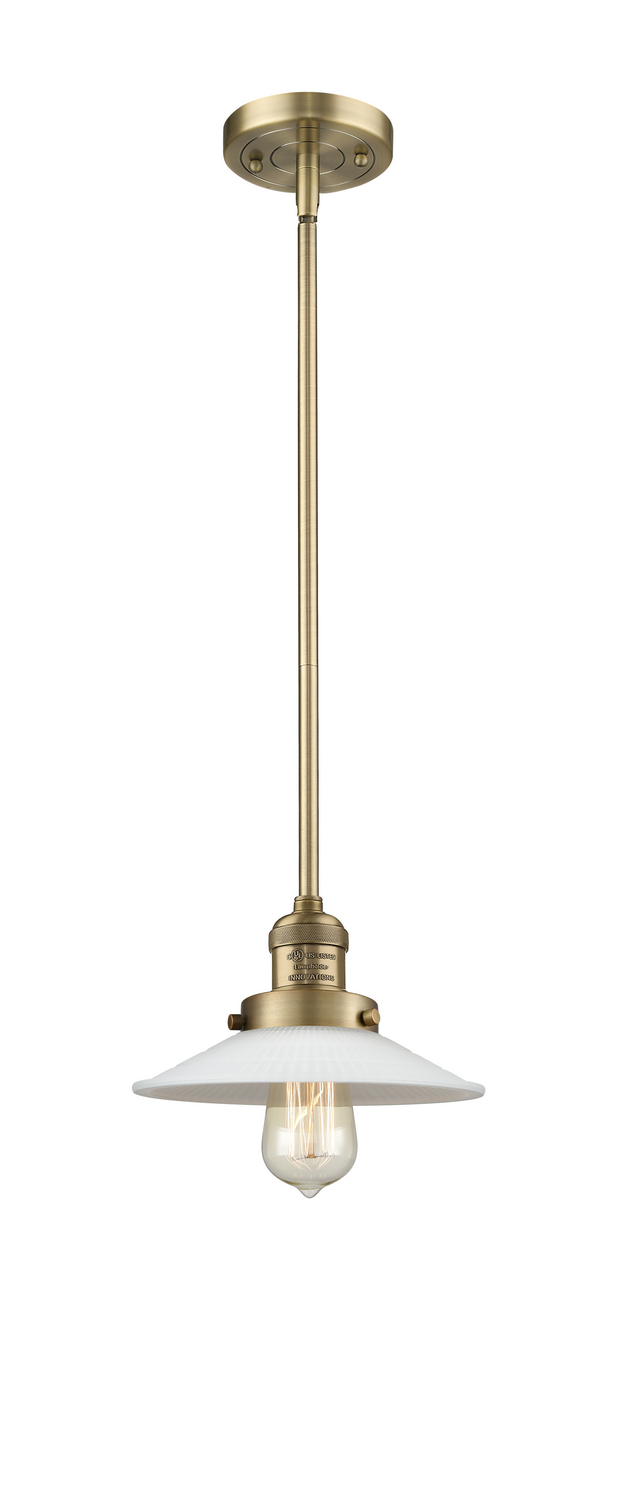 One Light Mini Pendant by Innovations - Franklin Restoration Collection, Brushed Brass Finish - 201S-BB-G1