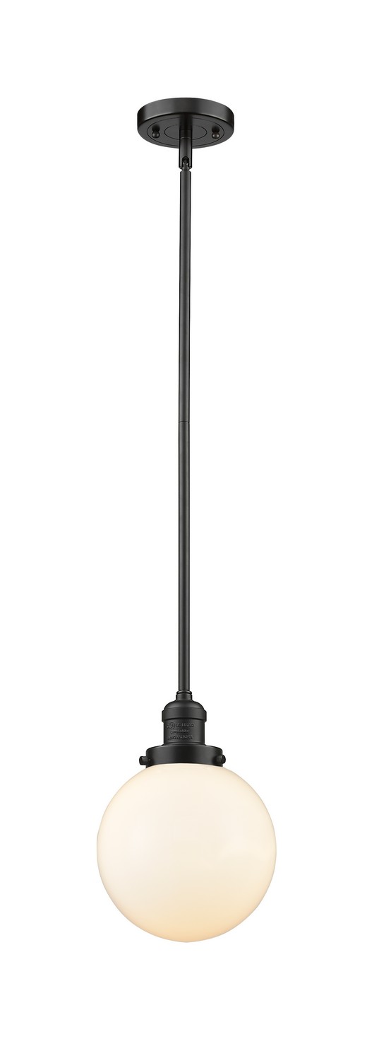 LED Mini Pendant by Innovations - Franklin Restoration Collection, Oil Rubbed Bronze Finish - 201S-OB-G201-8-LED