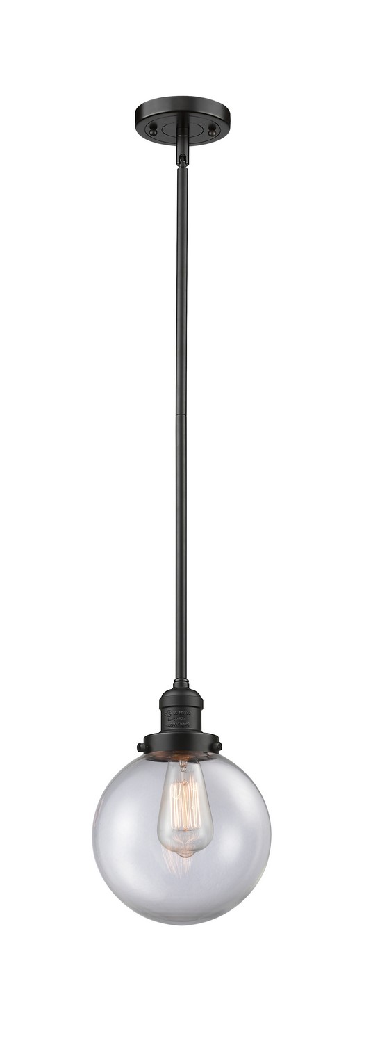 LED Mini Pendant by Innovations - Franklin Restoration Collection, Oil Rubbed Bronze Finish - 201S-OB-G202-8-LED