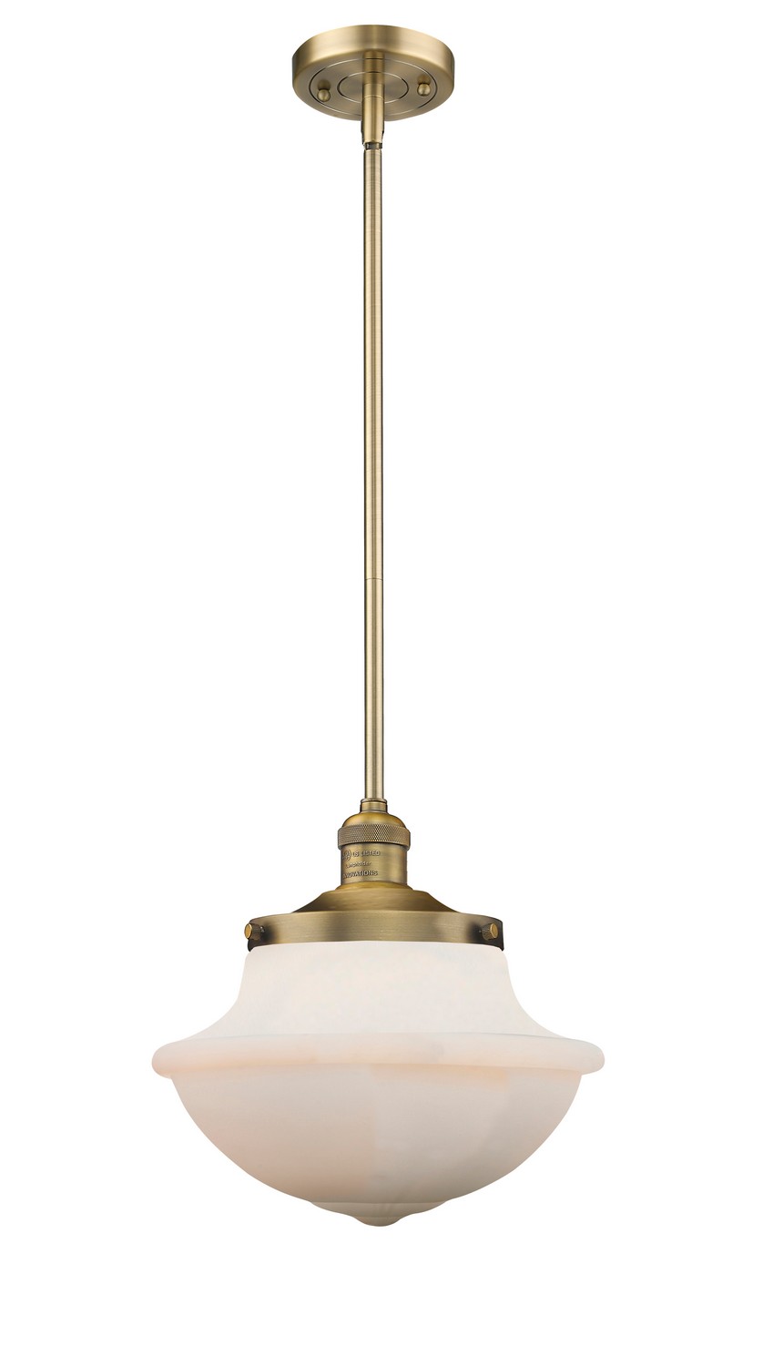 LED Mini Pendant by Innovations - Franklin Restoration Collection, Brushed Brass Finish - 201S-BB-G541-LED