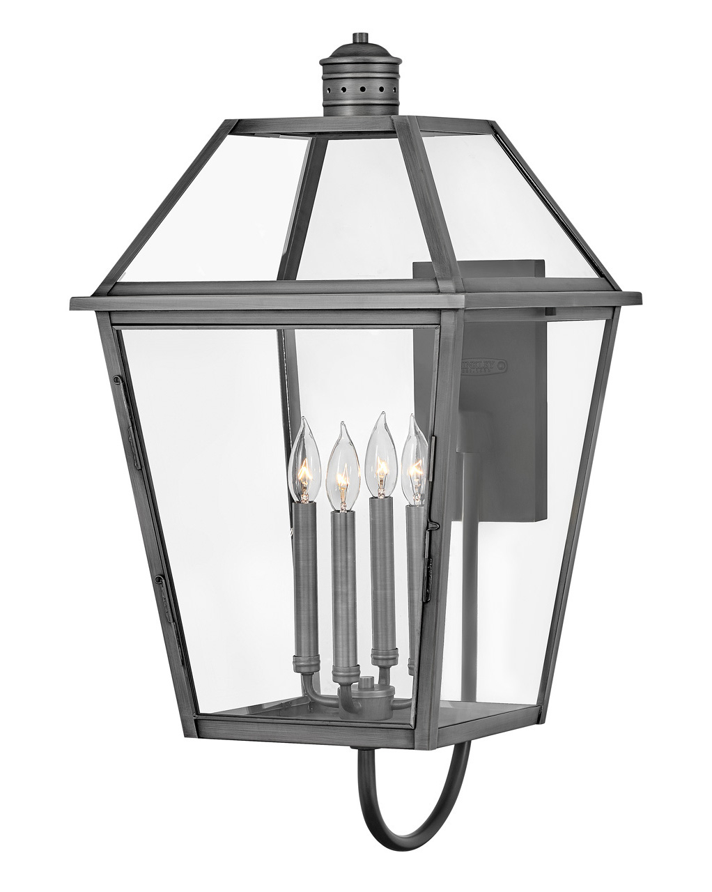 Hinkley Nouvelle LED Outdoor Lantern in Blackened Brass - 2775BLB