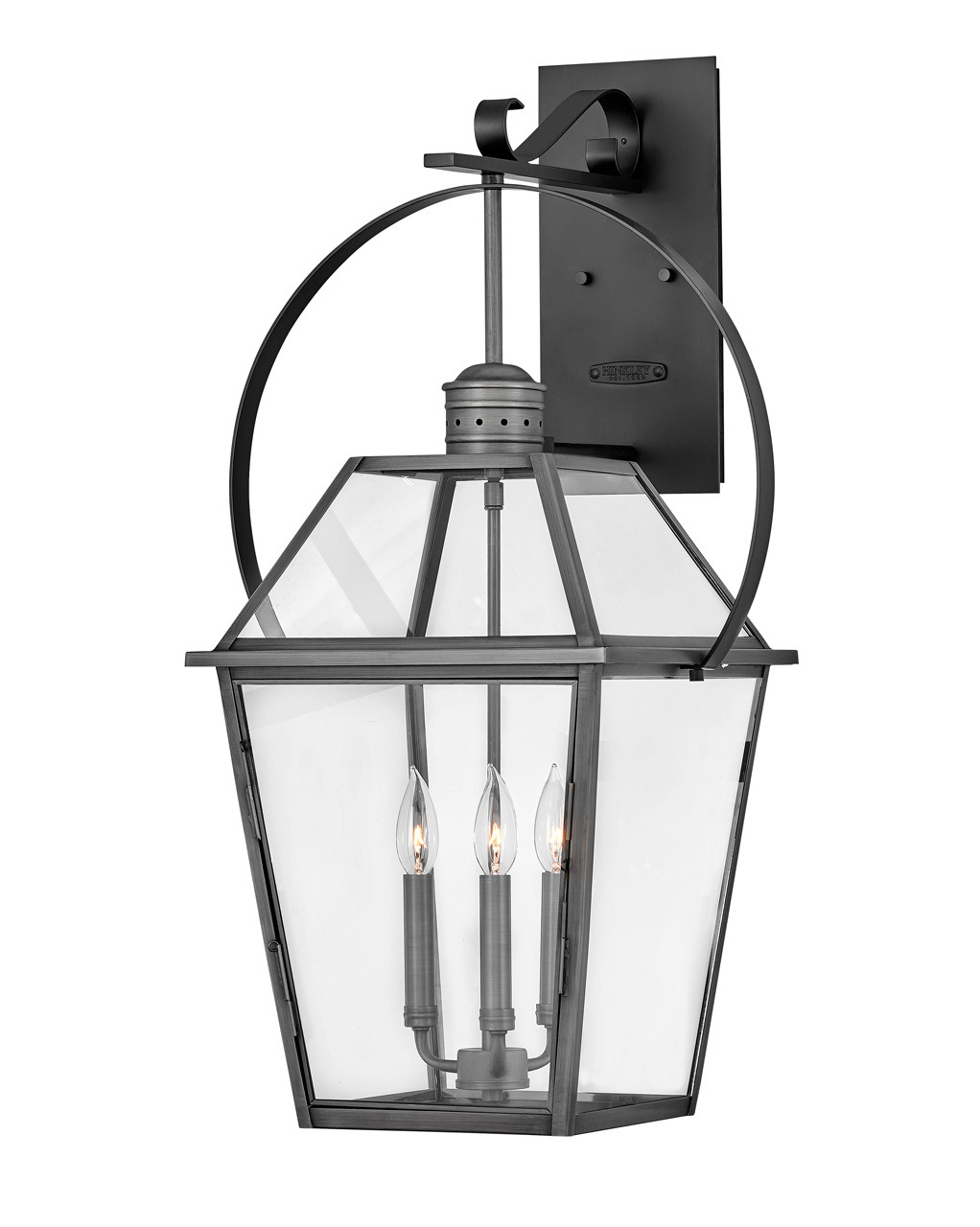 Hinkley Nouvelle LED Outdoor Lantern in Blackened Brass - 2778BLB