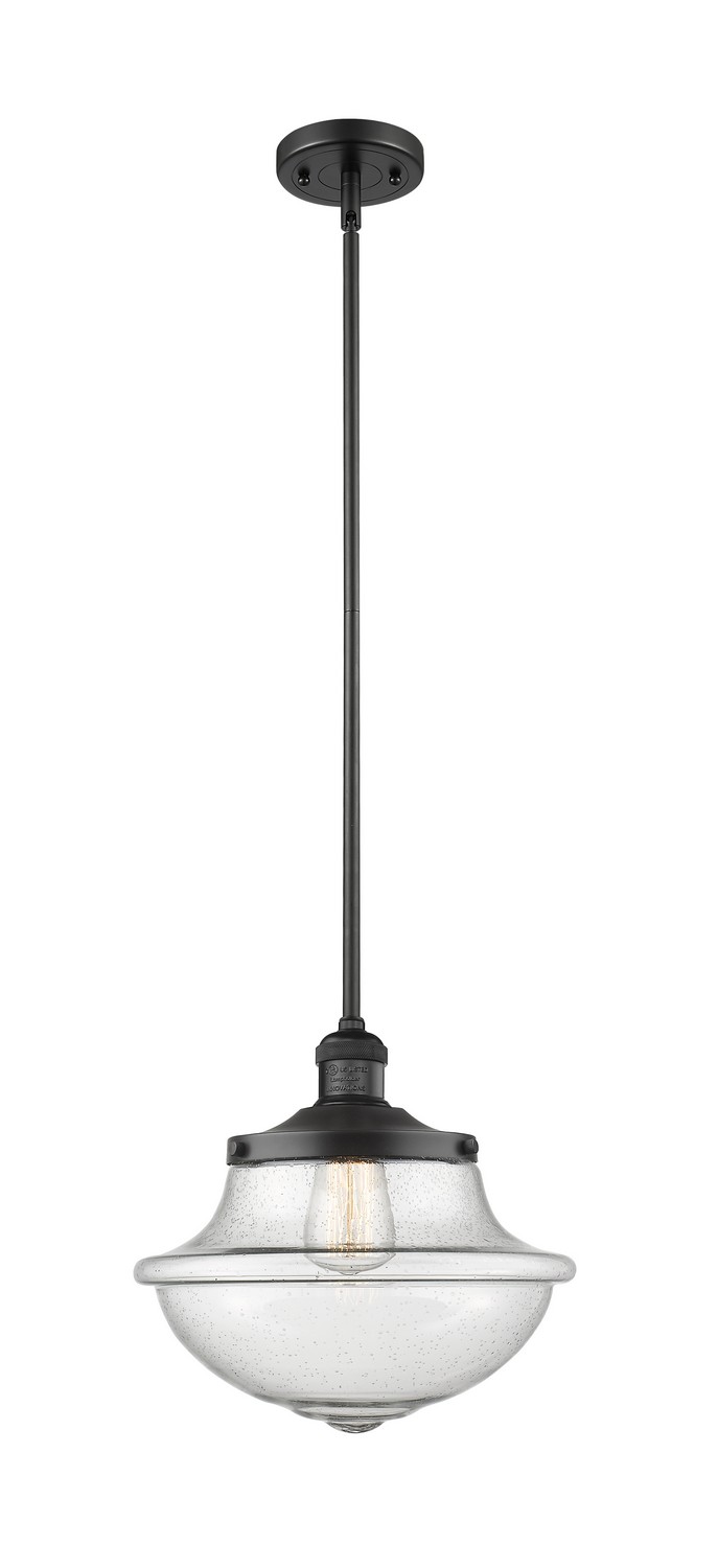 LED Mini Pendant by Innovations - Franklin Restoration Collection, Matte Black Finish - 201S-BK-G544-LED