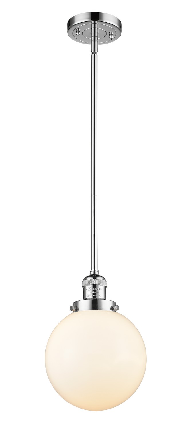 LED Mini Pendant by Innovations - Franklin Restoration Collection, Polished Chrome Finish - 201S-PC-G201-8-LED