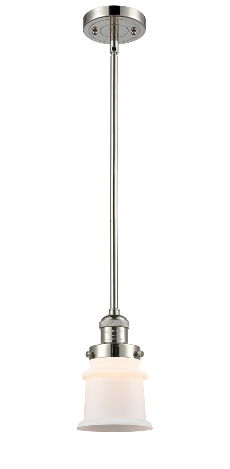 LED Mini Pendant by Innovations - Franklin Restoration Collection, Polished Nickel Finish - 201S-PN-G181S-LED