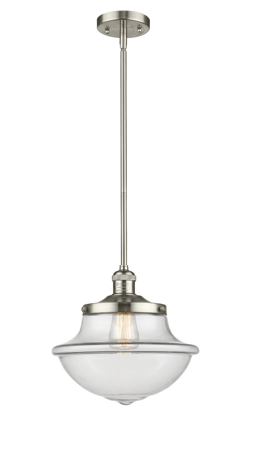 One Light Mini Pendant by Innovations - Franklin Restoration Collection, Polished Nickel Finish - 201S-PN-G542