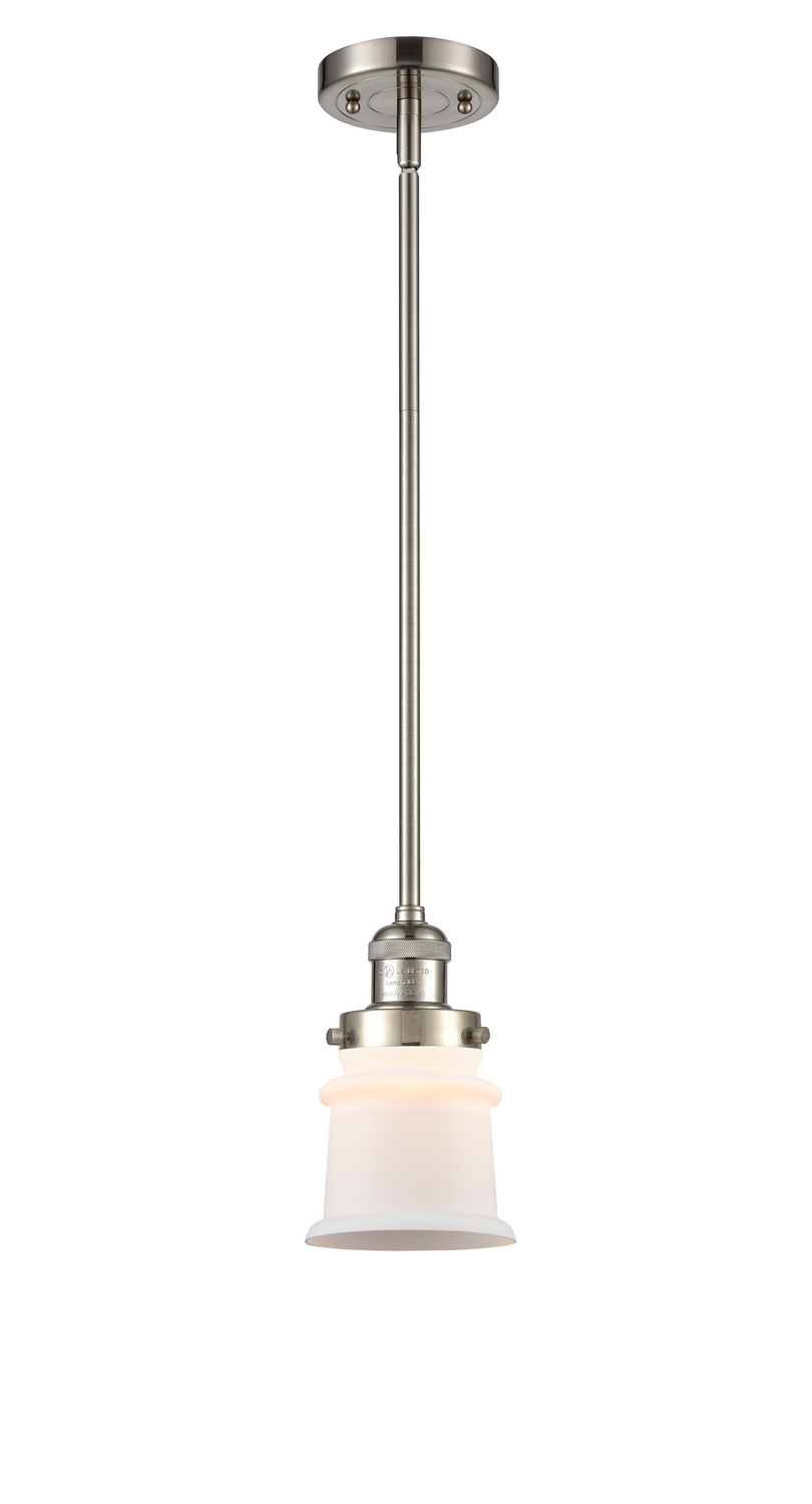 One Light Mini Pendant by Innovations - Franklin Restoration Collection, Brushed Satin Nickel Finish - 201S-SN-G181S