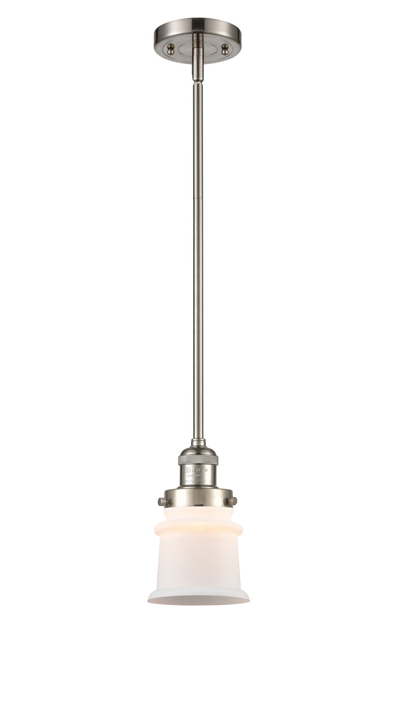 LED Mini Pendant by Innovations - Franklin Restoration Collection, Brushed Satin Nickel Finish - 201S-SN-G181S-LED