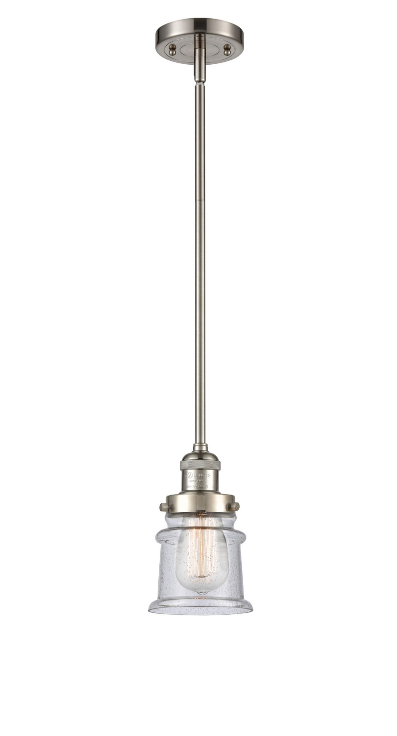 LED Mini Pendant by Innovations - Franklin Restoration Collection, Brushed Satin Nickel Finish - 201S-SN-G184S-LED