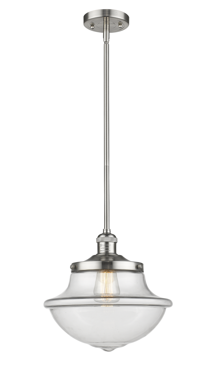 One Light Mini Pendant by Innovations - Franklin Restoration Collection, Brushed Satin Nickel Finish - 201S-SN-G542