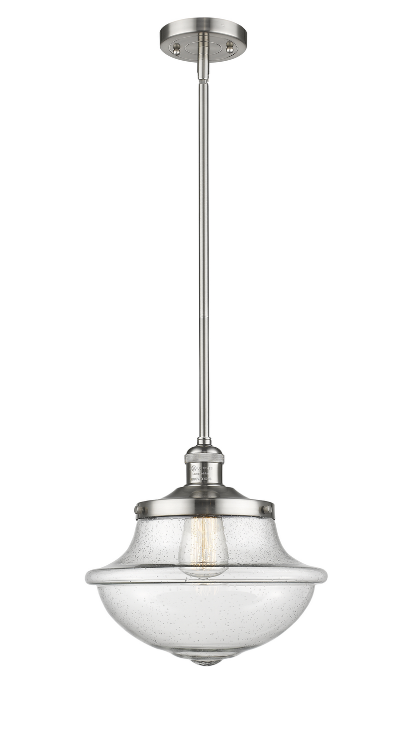 One Light Mini Pendant by Innovations - Franklin Restoration Collection, Brushed Satin Nickel Finish - 201S-SN-G544