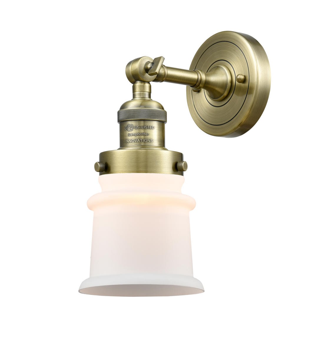 LED Wall Sconce by Innovations - Franklin Restoration Collection, Antique Brass Finish - 203-AB-G181S-LED