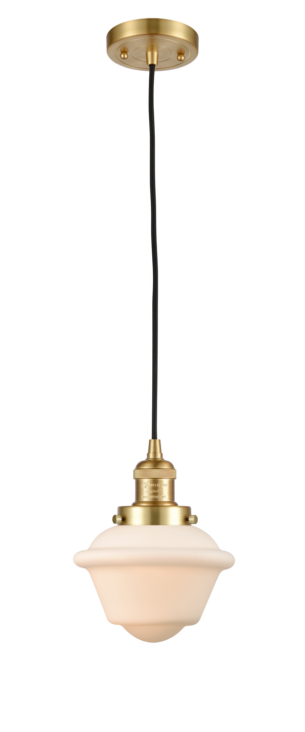 One Light Mini Pendant by Innovations - Franklin Restoration Collection, Satin Gold Finish - 201C-SG-G531
