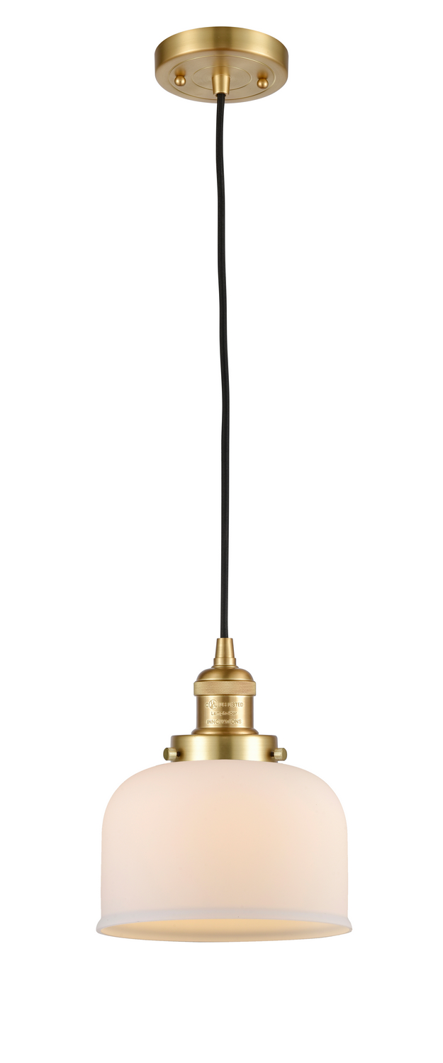 One Light Mini Pendant by Innovations - Franklin Restoration Collection, Satin Gold Finish - 201C-SG-G71