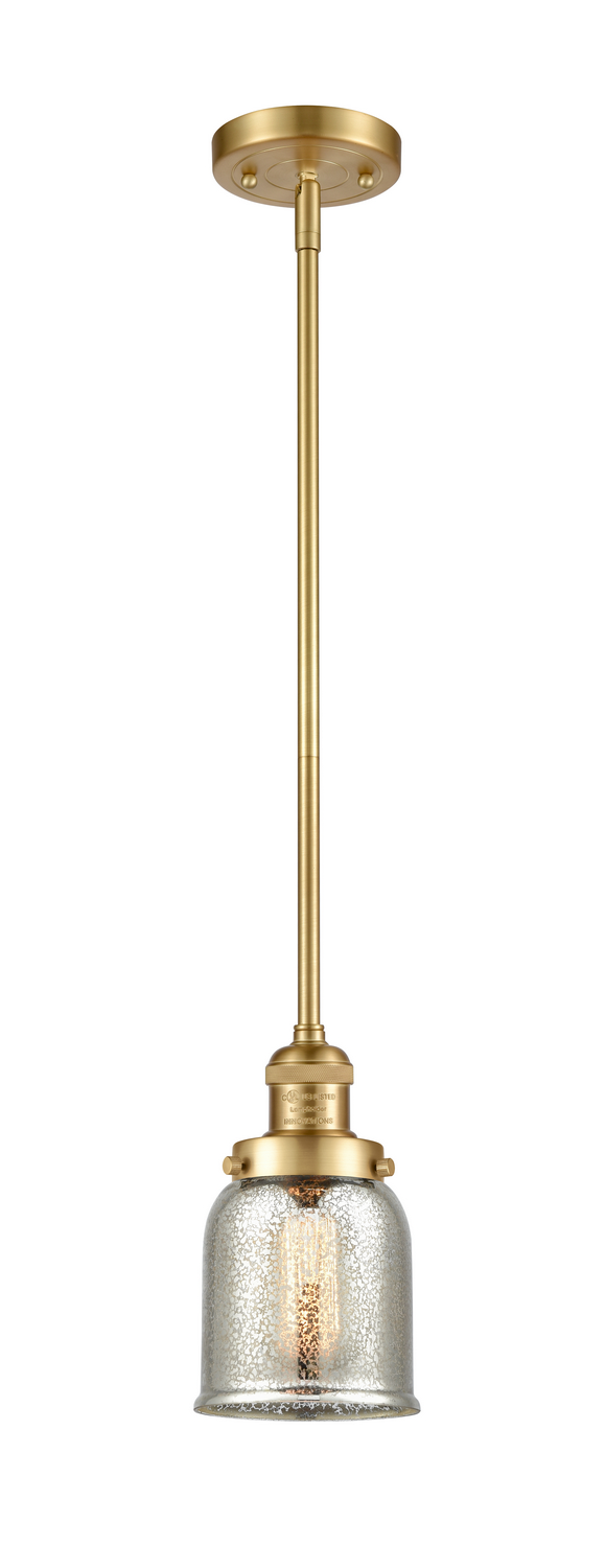 One Light Mini Pendant by Innovations - Franklin Restoration Collection, Satin Gold Finish - 201S-SG-G58