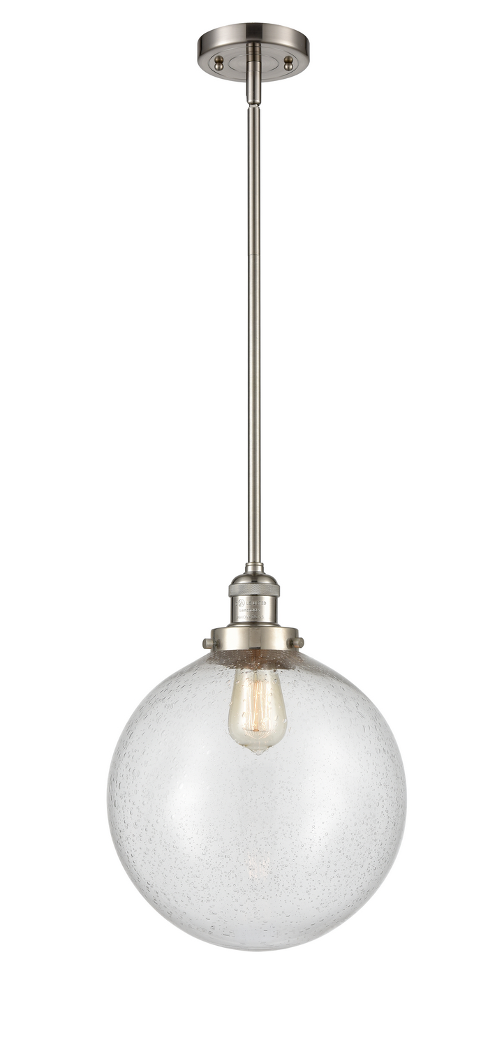 One Light Mini Pendant by Innovations - Franklin Restoration Collection, Brushed Satin Nickel Finish - 201S-SN-G204-12